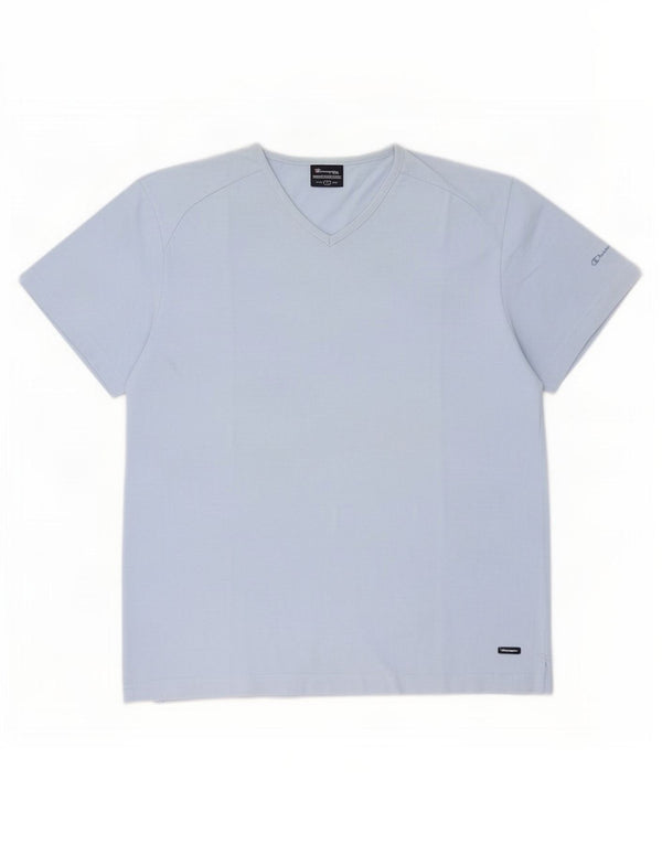 Camiseta masculina Champion grande algodão azul