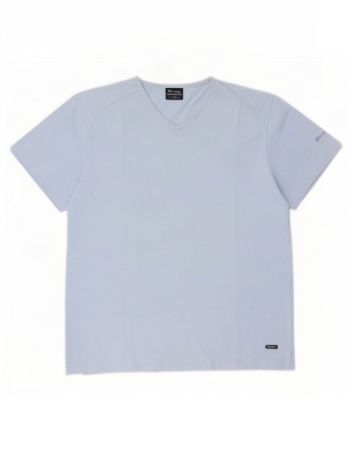 Camiseta masculina Champion grande algodão azul