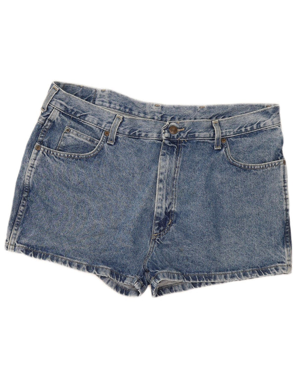 Shorts jeans Wrangler feminino W38 XL azul algodão