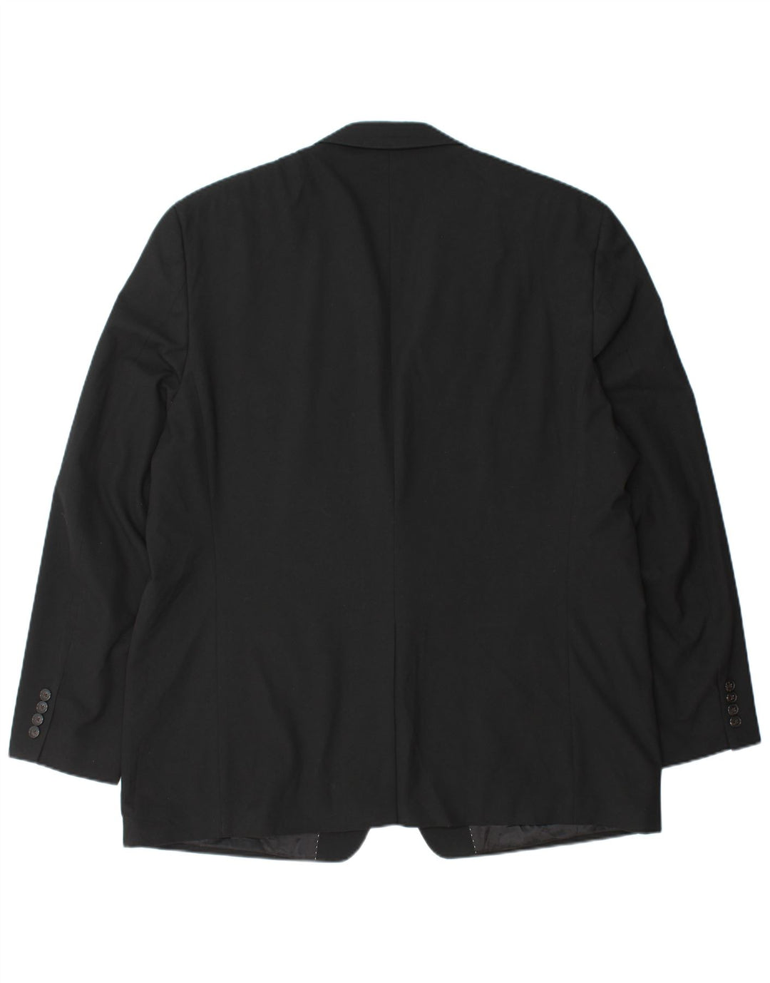 Jaqueta blazer longa masculina CHAPS com 2 botões UK 48 4XL poliéster preto