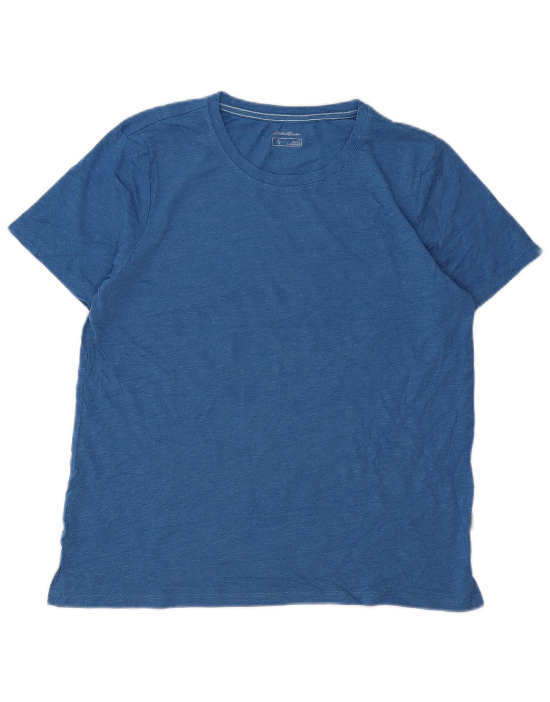 Camiseta feminina Eddie Bauer UK 16 grande algodão azul