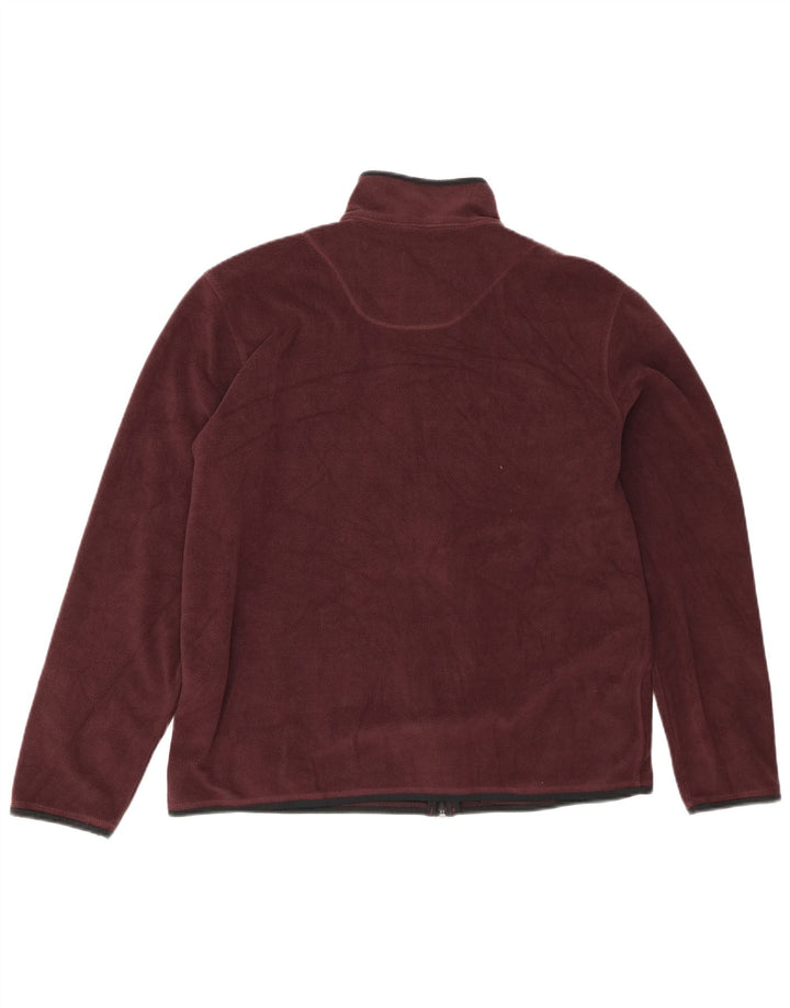 Jaqueta de lã masculina Marks & Spencer UK 40 grande poliéster cor de vinho