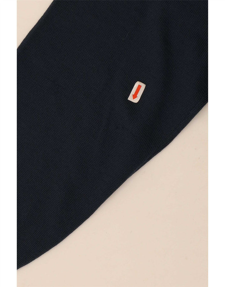 Suéter vintage masculino com gola redonda IT 52 grande bloco colorido cinza