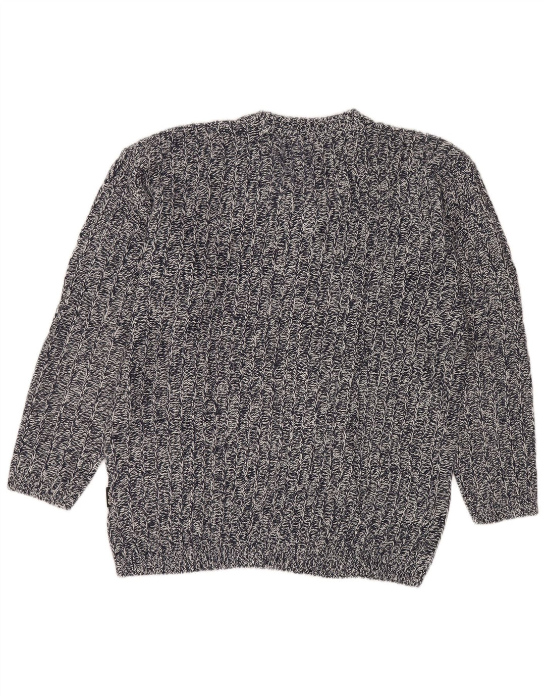 Suéter masculino Lotto com decote em V grande acrílico salpicado azul marinho