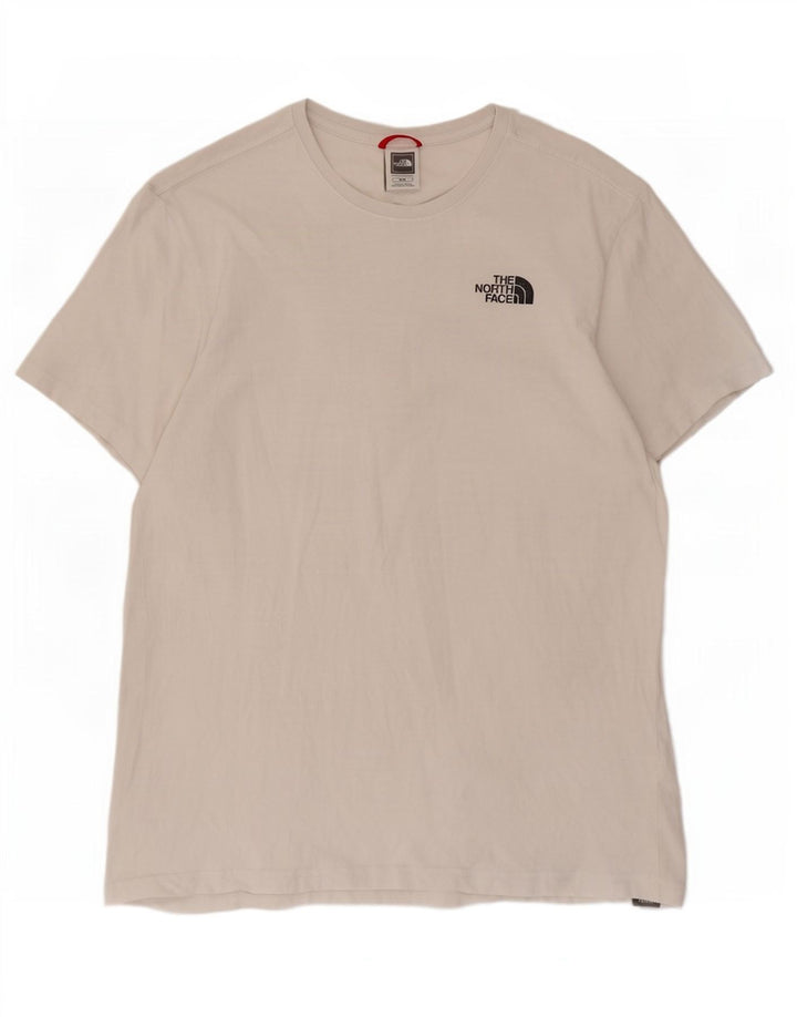 Camiseta gráfica masculina The North Face Top médio algodão branco