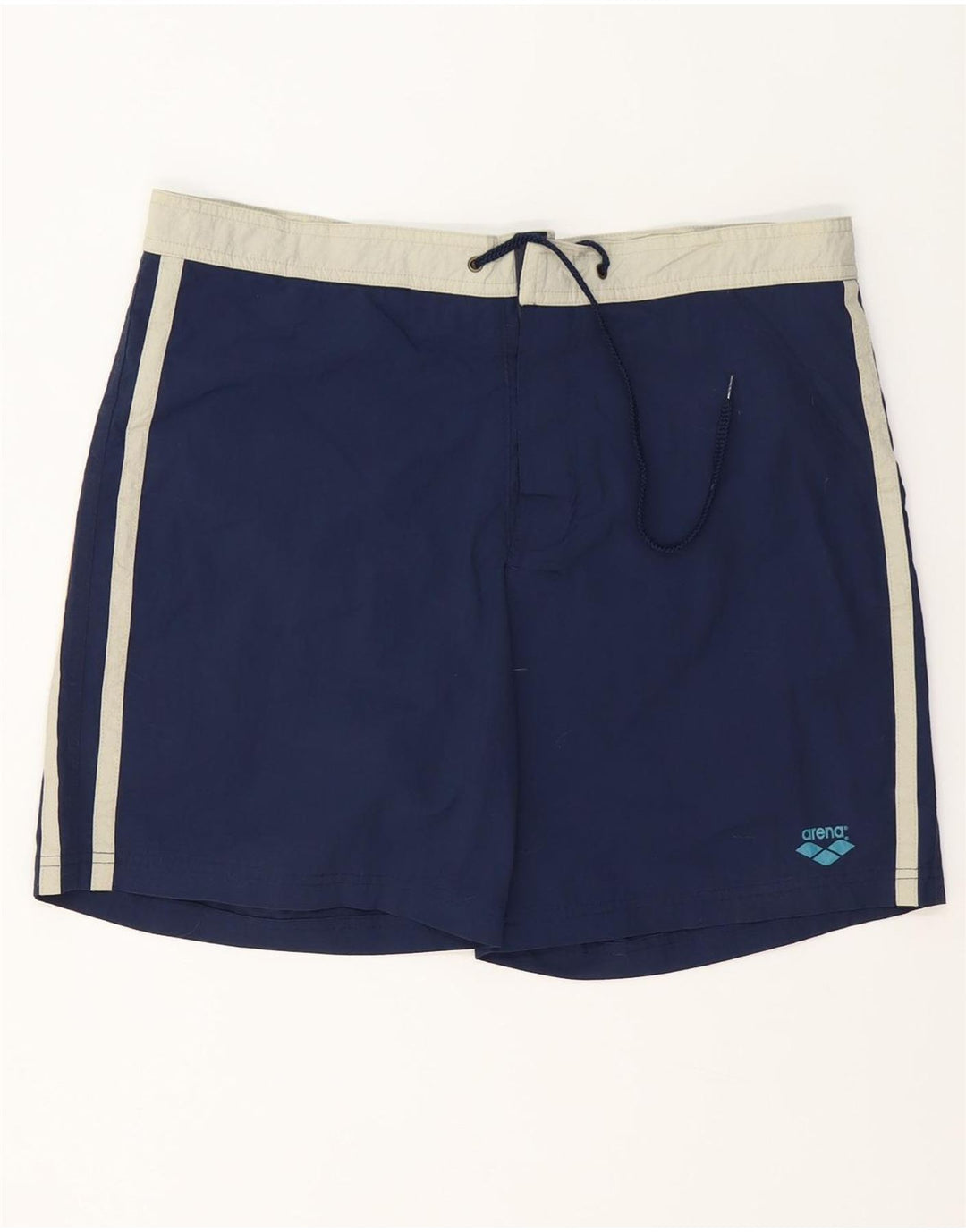 Shorts de natação masculino Arena grande poliéster Colourblock azul marinho