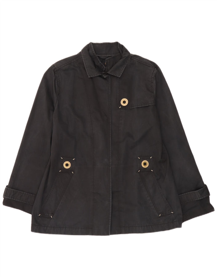 Jaqueta utilitária feminina Fay UK 22 2XL algodão preto