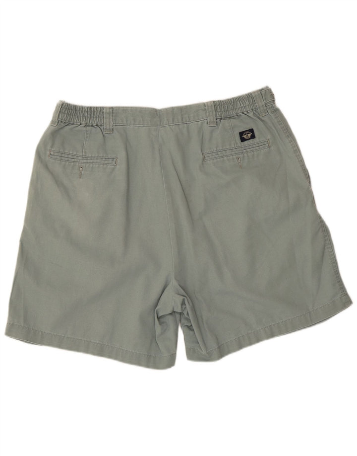 DOCKERS Masculino Khakis Pegged Chino Shorts W38 XL Azul Algodão