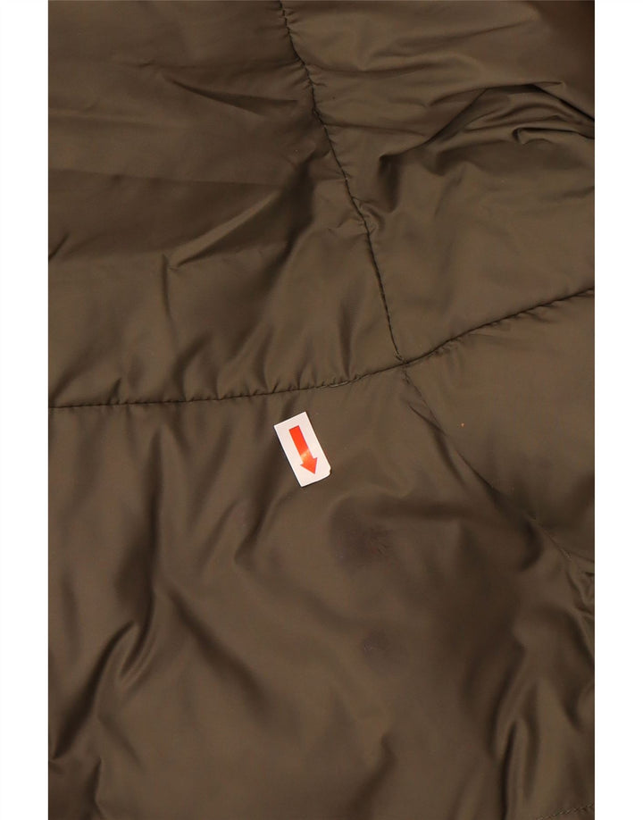 Casaco acolchoado feminino VINTAGE IT 48 XL cáqui nylon