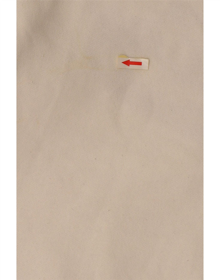 Superdry feminino gráfico oversized moletom jumper UK 12 médio branco