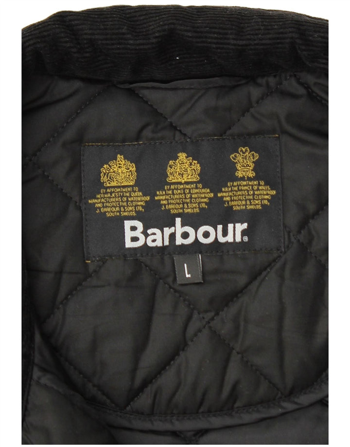 Jaqueta acolchoada masculina BARBOUR UK 40 grande preta