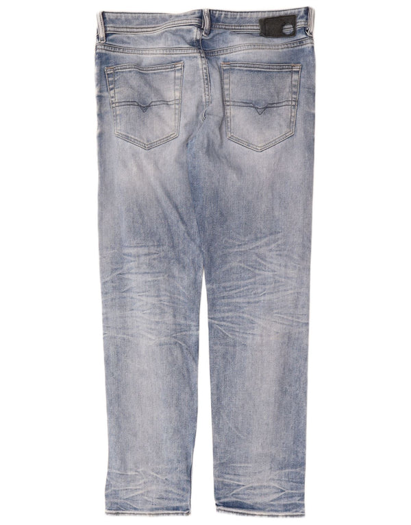Jeans retos masculinos Diesel W34 L30 algodão azul