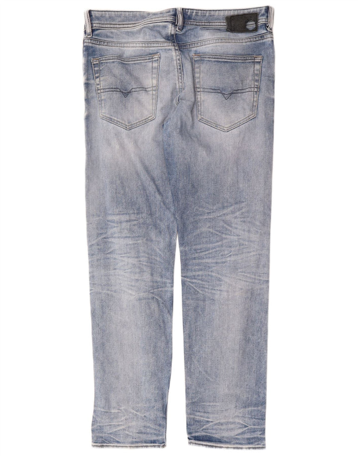 Jeans retos masculinos Diesel W34 L30 algodão azul