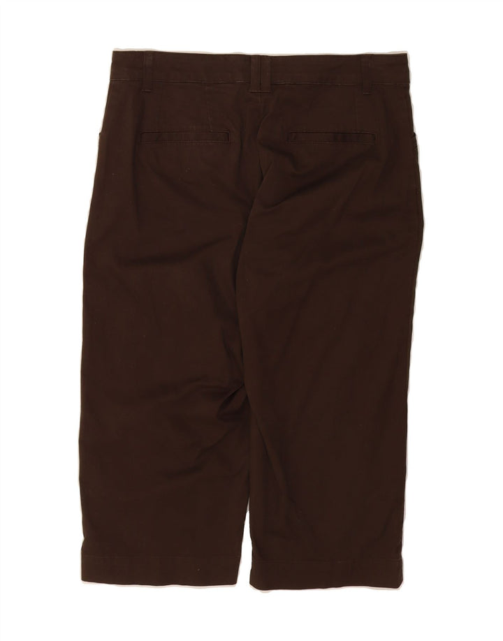 LEE Womens Straight Capri Trousers US 10 Large W32 L18 Brown Cotton Vintage Lee and Second-Hand Lee from Messina Hembry 
