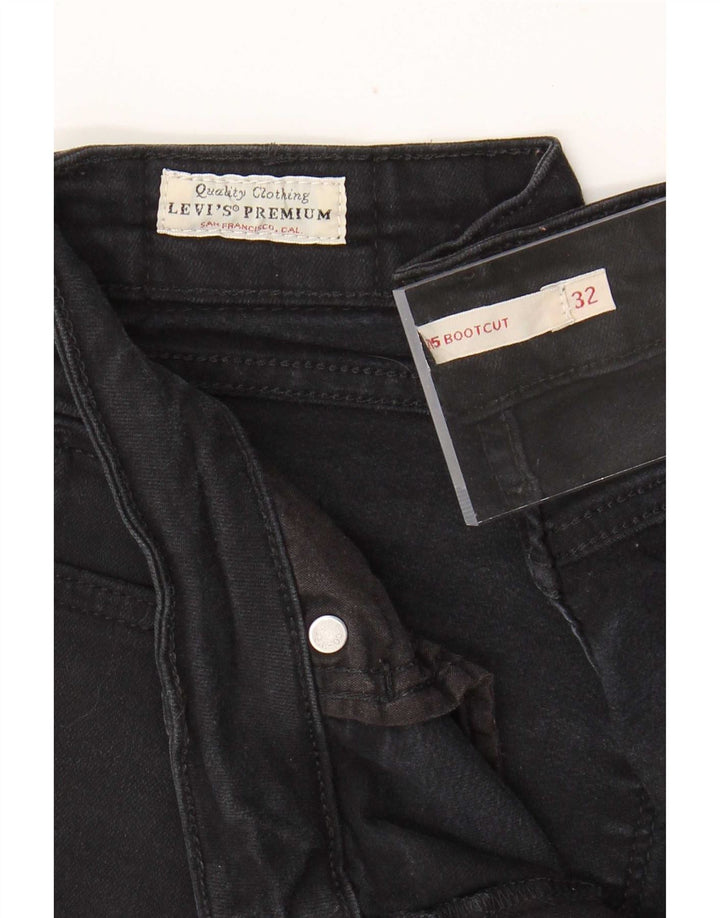 Calça jeans feminina Levi's 715 Bootcut W32 L30 algodão preto