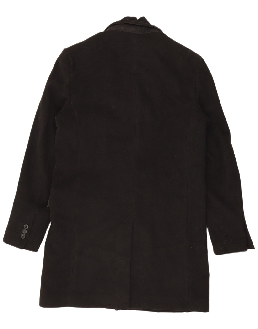 Sobretudo masculino Zara UK 38 poliéster preto médio