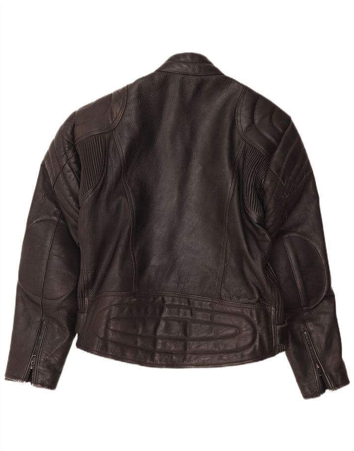 Jaqueta masculina de couro Racer Modeka IT 56 2XL motocicleta preta
