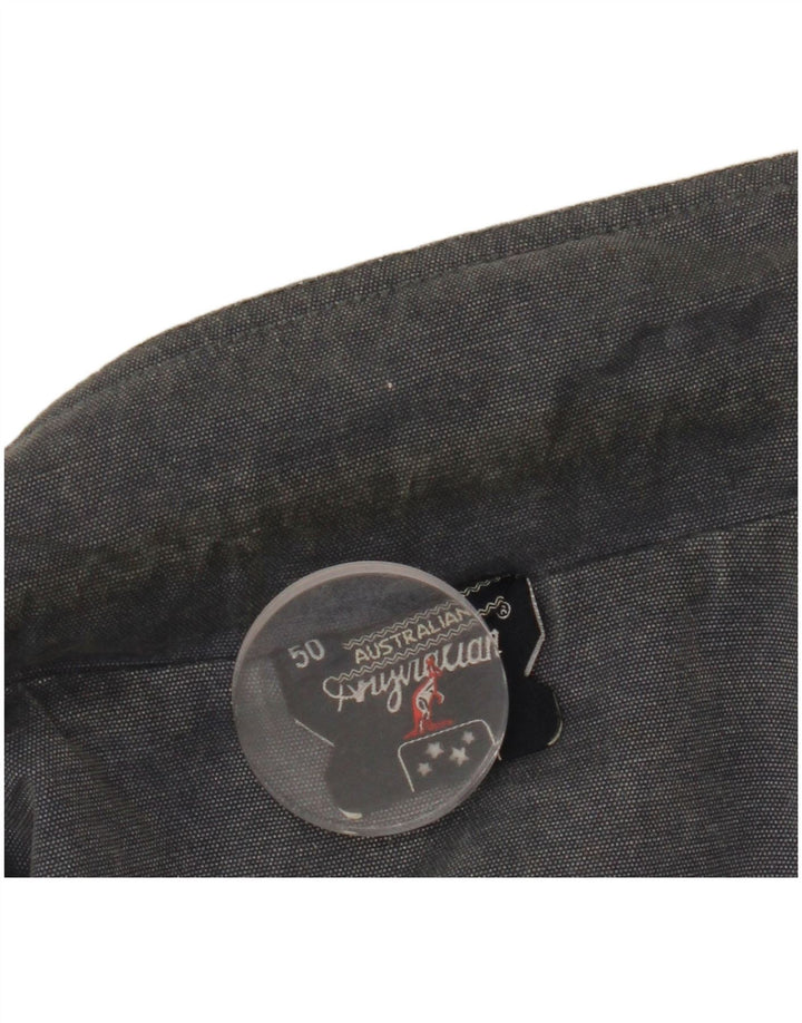 Jaqueta militar masculina AUSTRALIAN L'ALPINA IT 50 grande algodão azul marinho