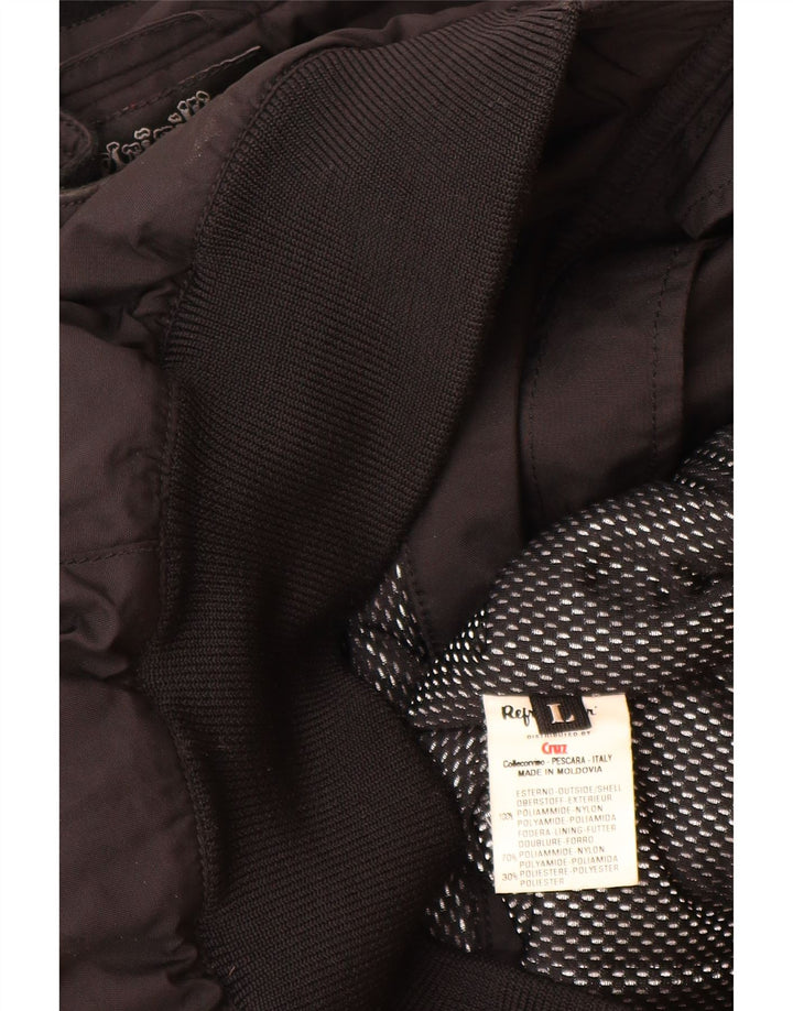 Jaqueta bomber masculina Refrigiwear 13-14 anos grande poliamida preta