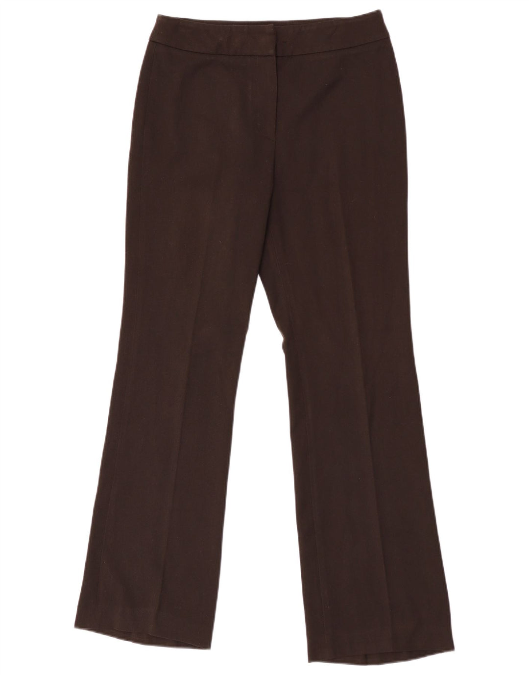 Calça feminina Max Mara Weekend Bootcut Suit Reino Unido 8 pequena W27 L30 marrom