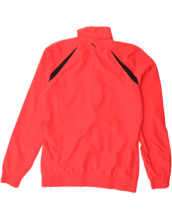 Jaqueta Puma Boys Graphic Tracksuit Top 15-16 Anos Vermelho Colorblock