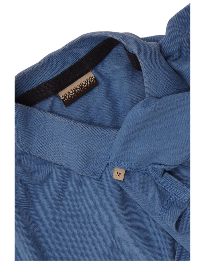 Camisa polo masculina Napapijri azul médio