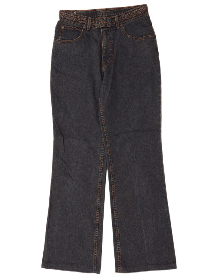 Calça jeans feminina Marks & Spencer Bootcut Reino Unido 10 pequena W28 L30 azul marinho
