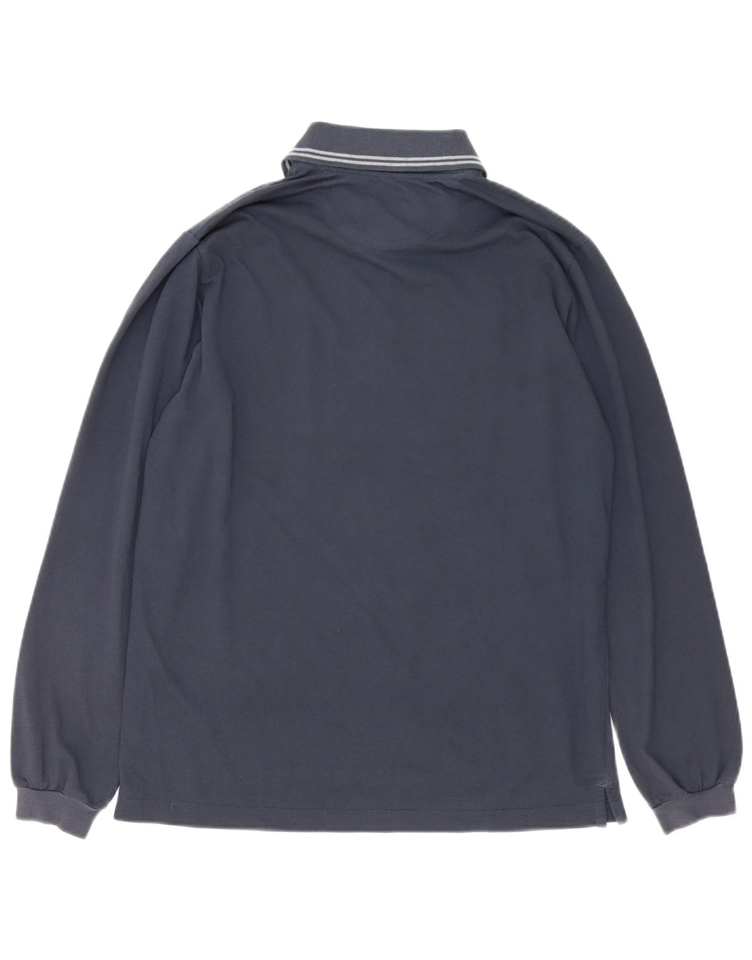 Camisa polo masculina de manga comprida Champion grande listrada azul marinho