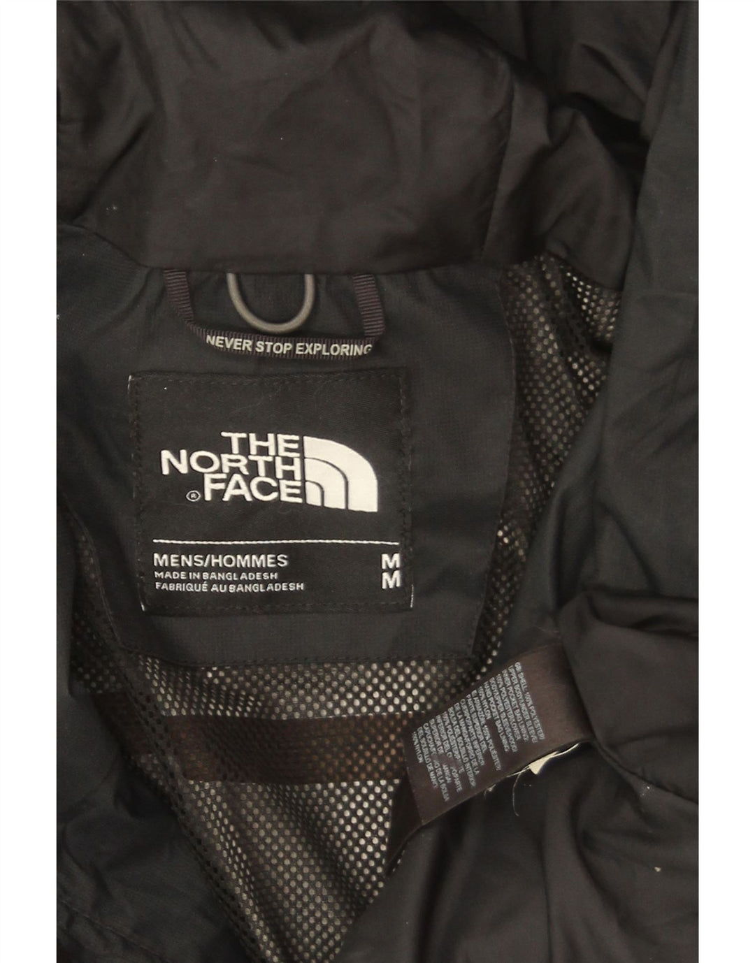Jaqueta de chuva masculina com capuz The North Face UK 38 poliéster preto médio