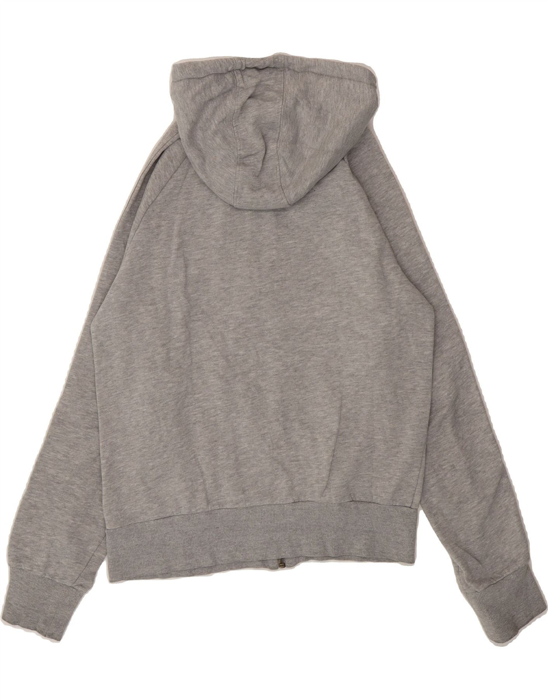 ADIDAS Womens Zip Hoodie Sweater EU 40 Medium Grey Cotton Vintage Adidas and Second-Hand Adidas from Messina Hembry 