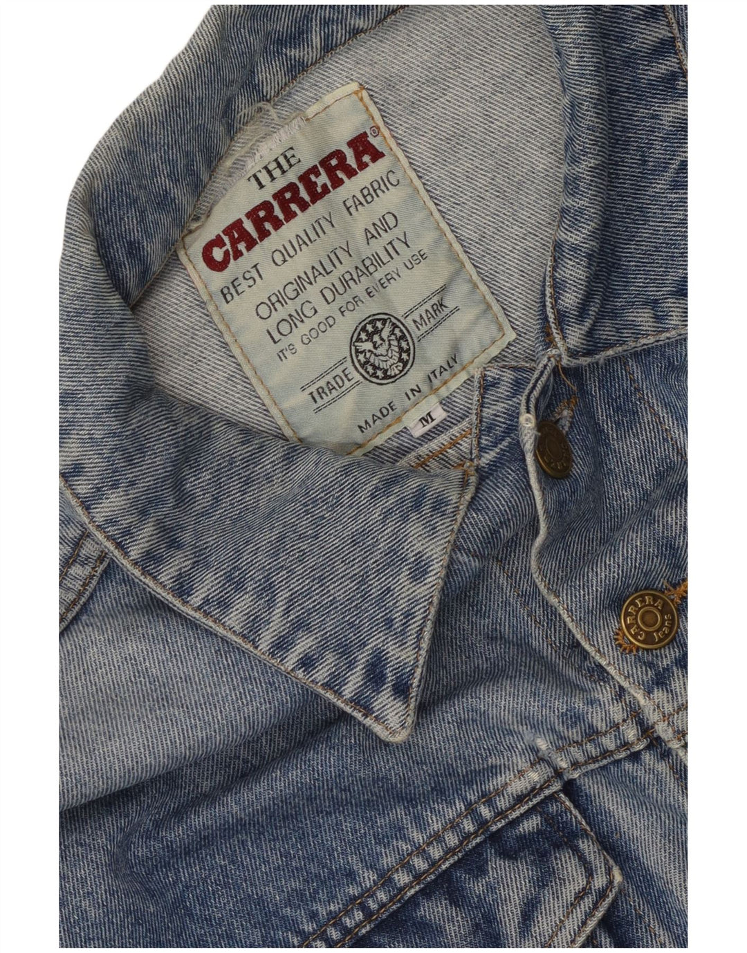 Jaqueta jeans masculina Carrera UK 38 azul médio