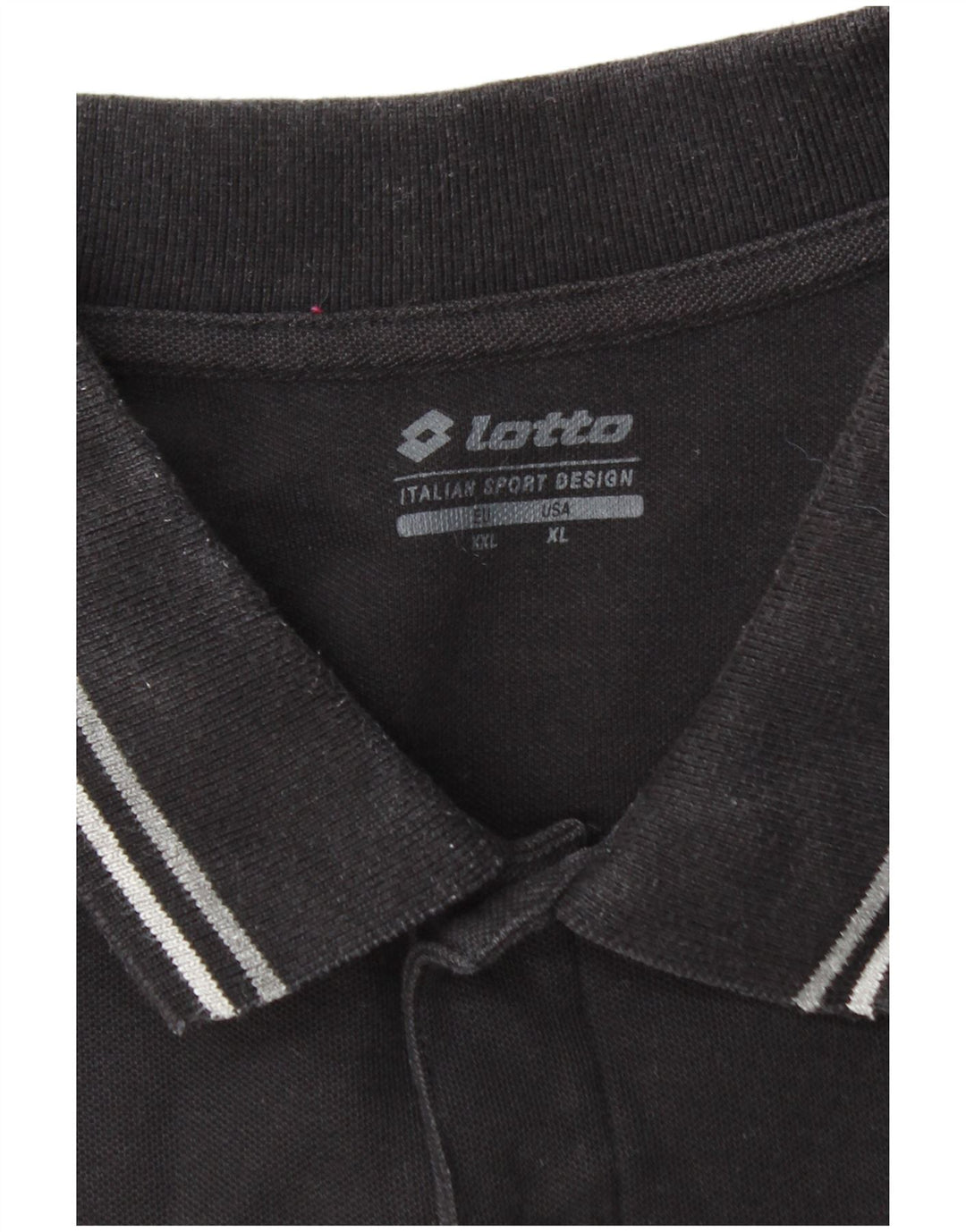 Camisa polo masculina LOTTO XL algodão preto