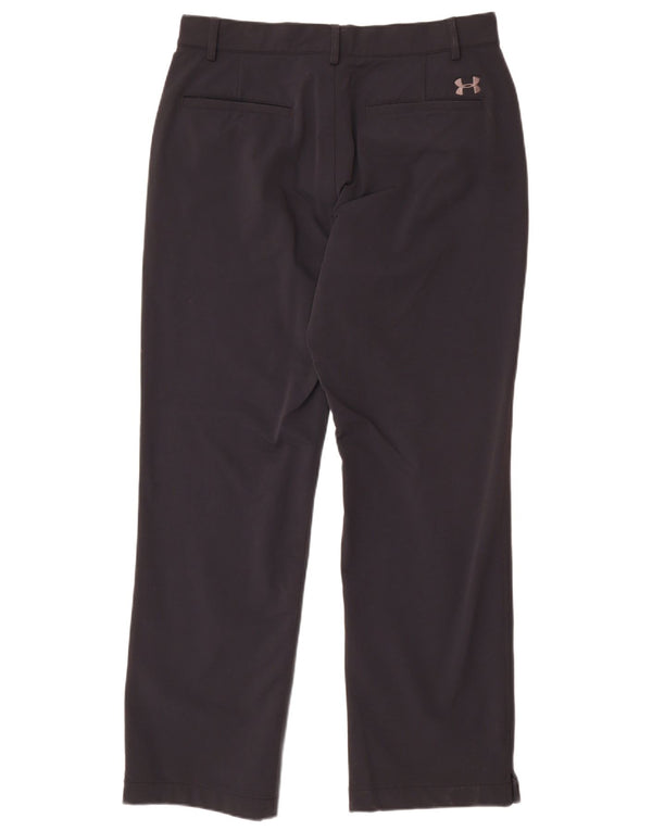 Under Armour Masculino Cold Gear Straight Chino Calças W34 L32 Preto Nylon