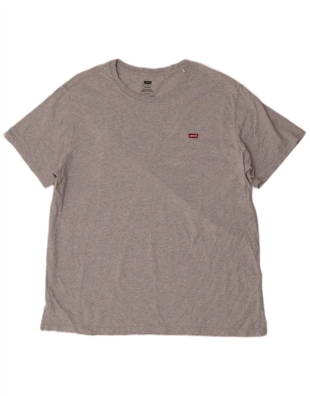 Camiseta masculina Levi's Standard Fit Top XL algodão cinza