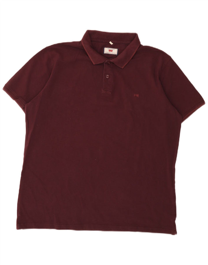 Camisa polo masculina regular Carrera 2XL algodão Borgonha