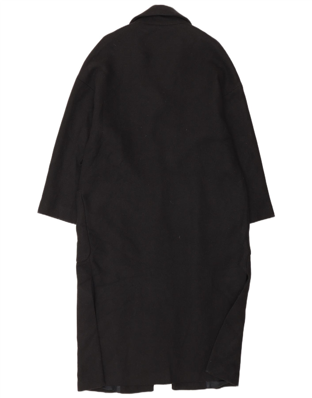 Sobretudo feminino Zara Oversized UK 14 lã preta média