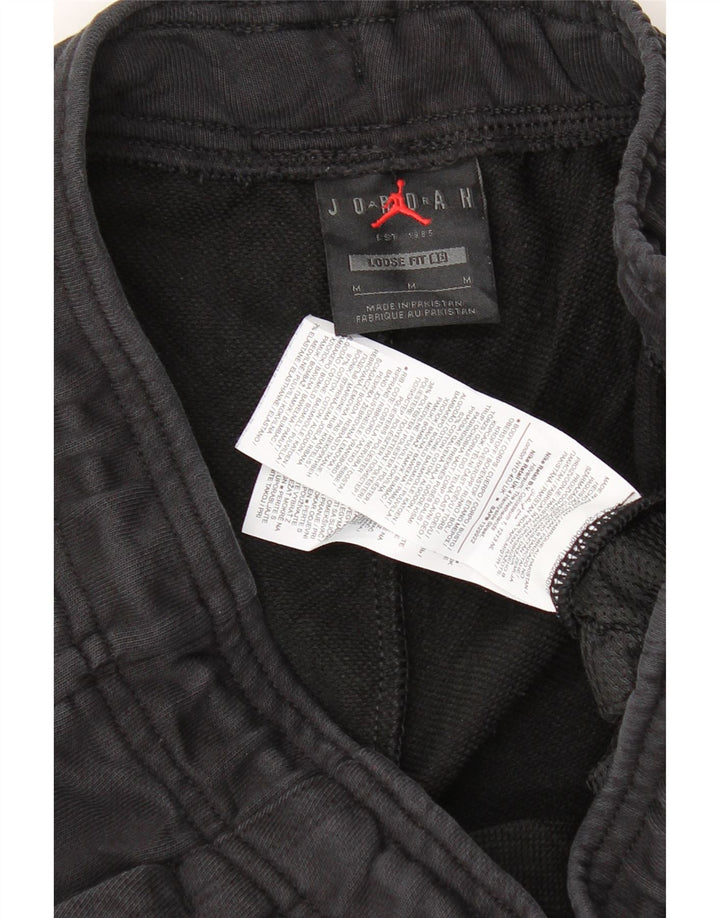 JORDAN Mens Tracksuit Trousers Joggers Medium  Black Cotton Vintage Jordan and Second-Hand Jordan from Messina Hembry 