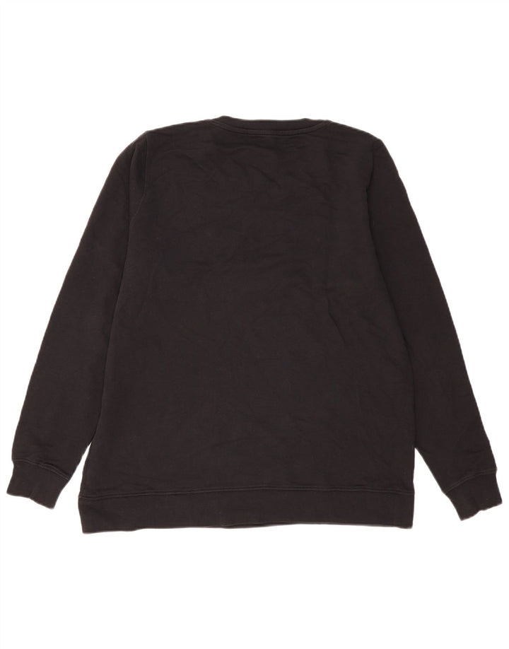 French Connection moletom gráfico masculino jumper médio algodão preto