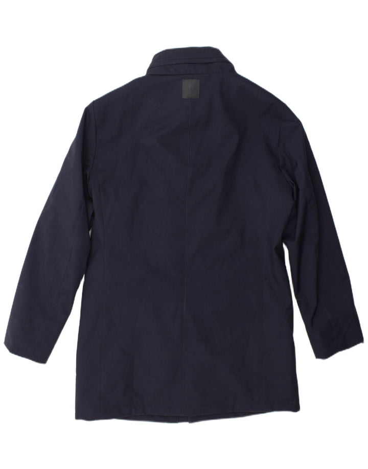 Casaco corta-vento masculino Boggi UK 38 poliéster azul marinho médio