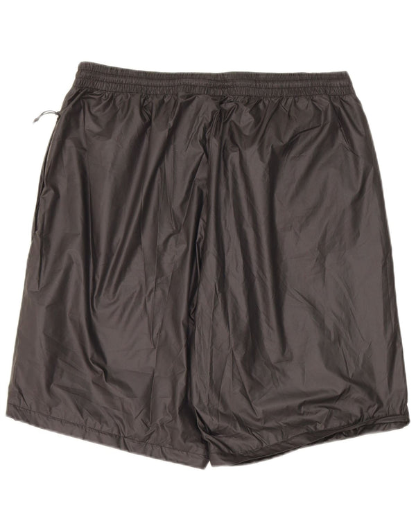 Shorts esportivos masculinos Adidas grande poliéster preto