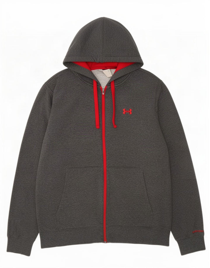 Suéter masculino Under Armour com capuz e zíper XL cinza