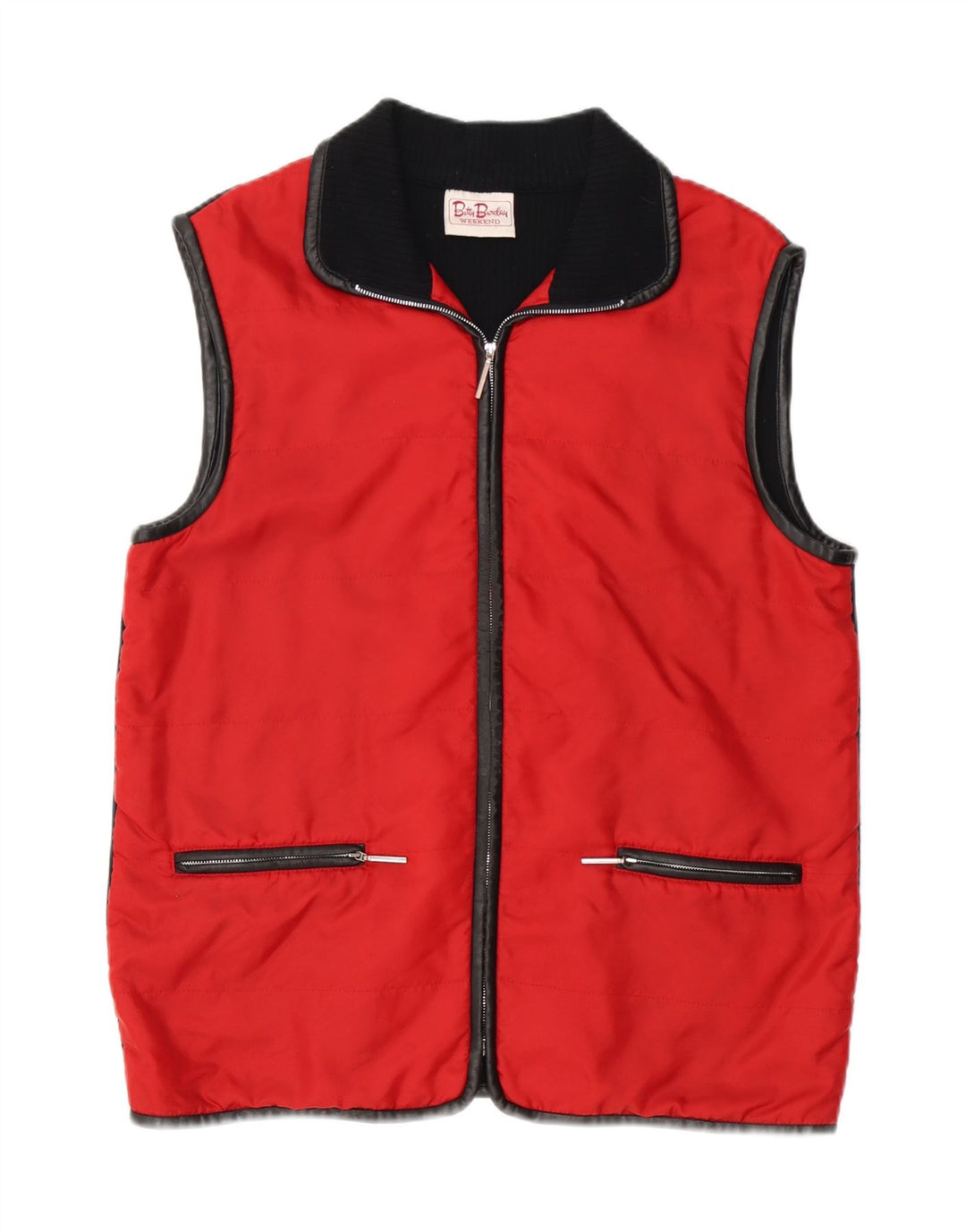Betty Barclay Womens Weekend Oversized Gilet Reino Unido 10 pequeno bloco colorido vermelho
