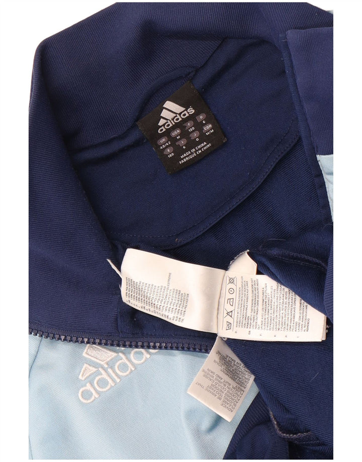 Adidas Mens Tracksuit Top Jacket UK 40/42 Médio Azul Marinho Colorblock