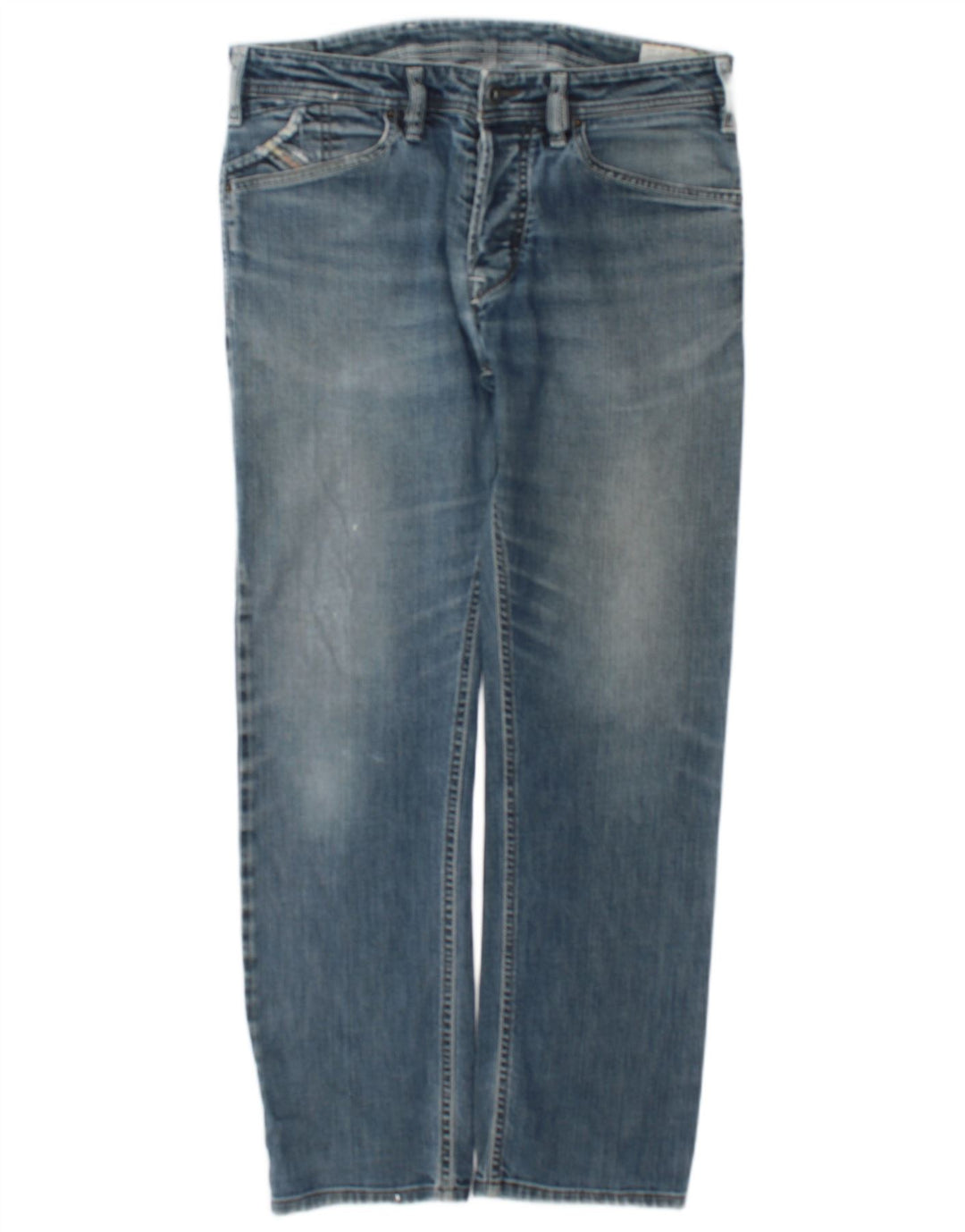 Jeans retos masculinos Diesel W32 L30 algodão azul