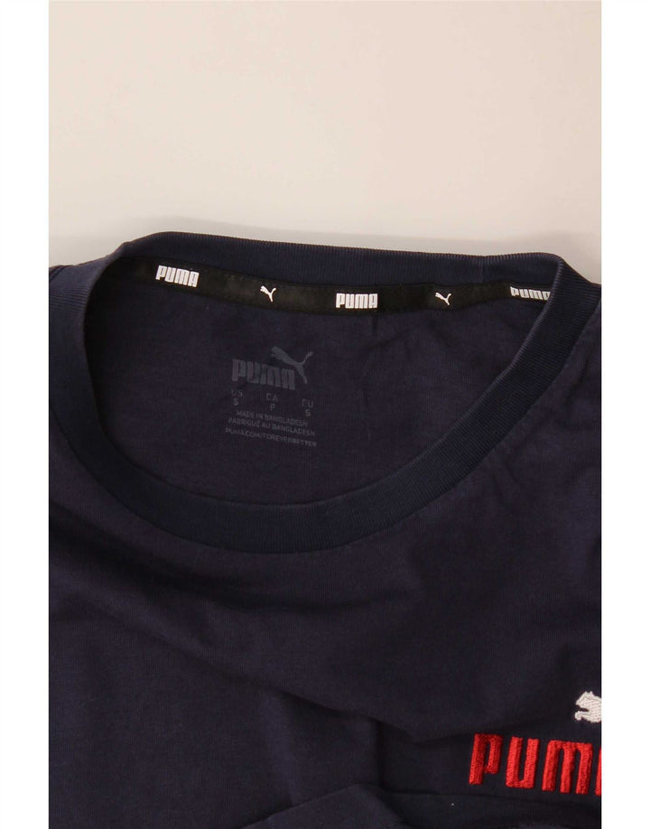 Camiseta masculina Puma pequena azul marinho