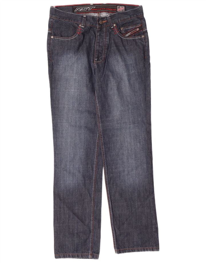 RST Jeans retos femininos regulares W32 L31 algodão azul marinho