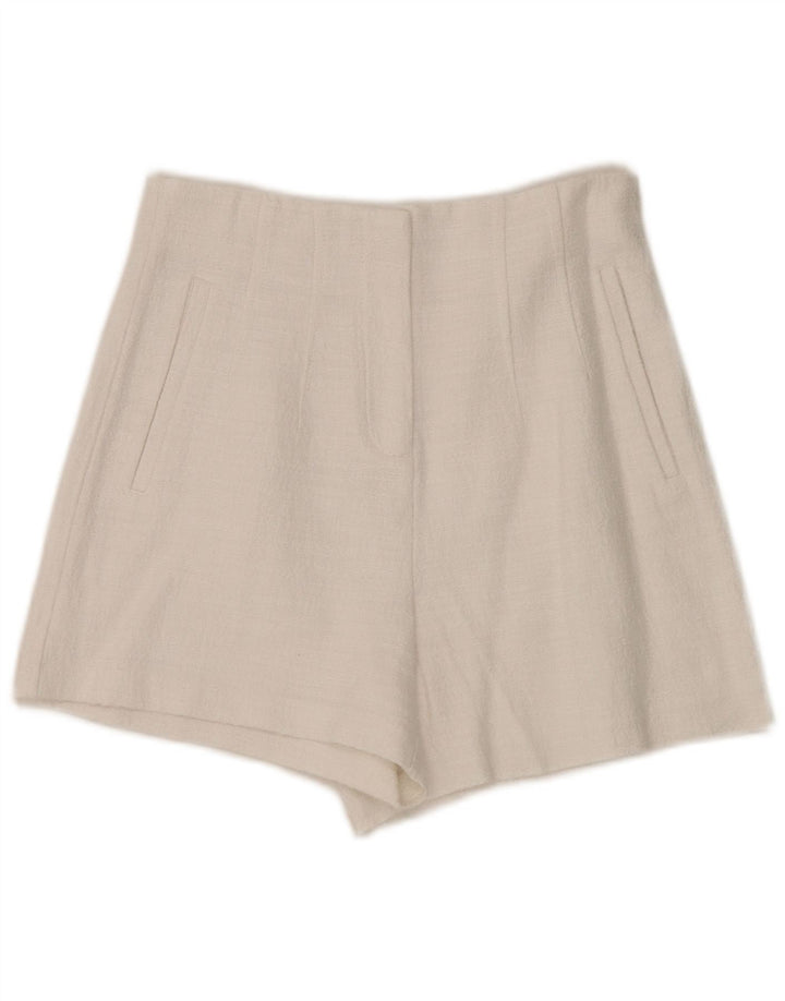 Calça feminina cintura alta Zara pequena W26 branca