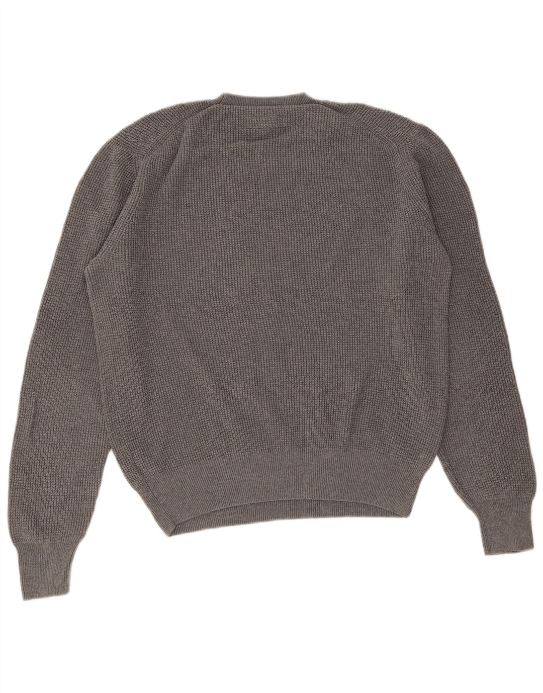 Suéter masculino All Saints com gola redonda e algodão cinza grande