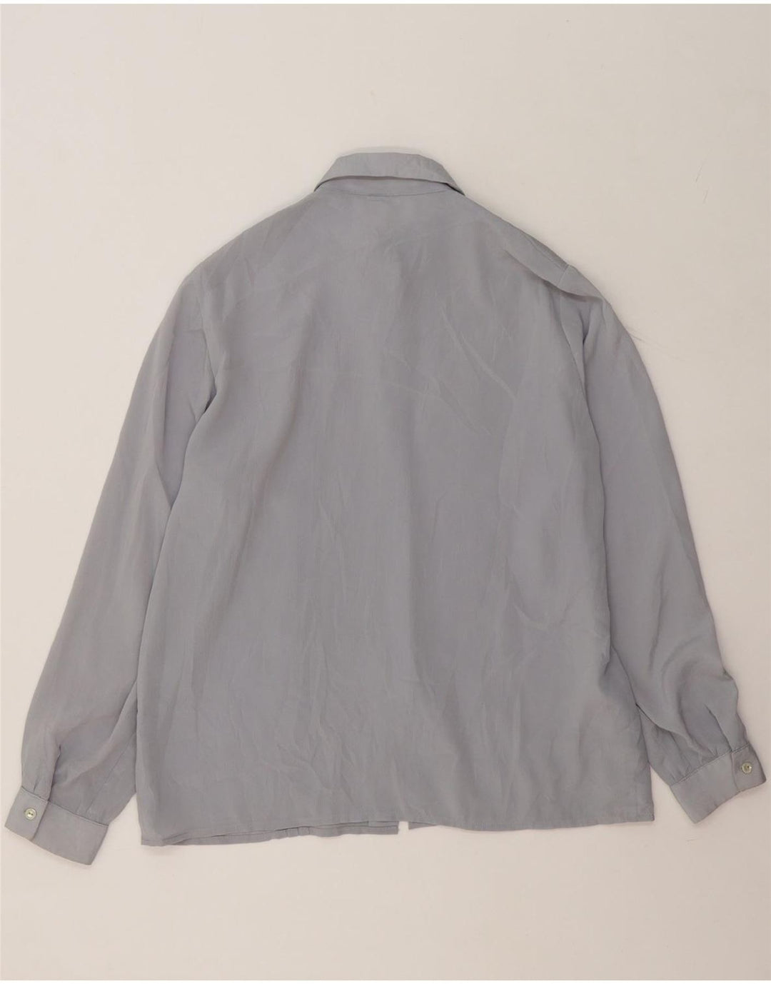 VINTAGE Womens Shirt Blouse UK 16 Large Grey Vintage Vintage and Second-Hand Vintage from Messina Hembry 