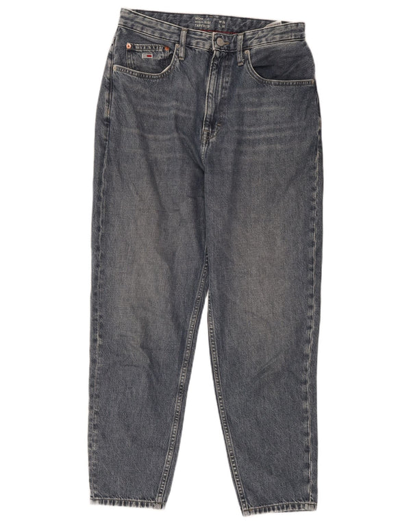 Jeans feminino Tommy Hilfiger Mom High Rise Tapered W29 L32 algodão azul